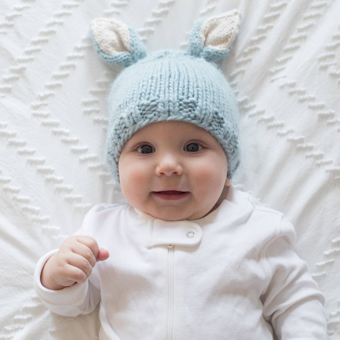 Bunny Ears Blue Beanie