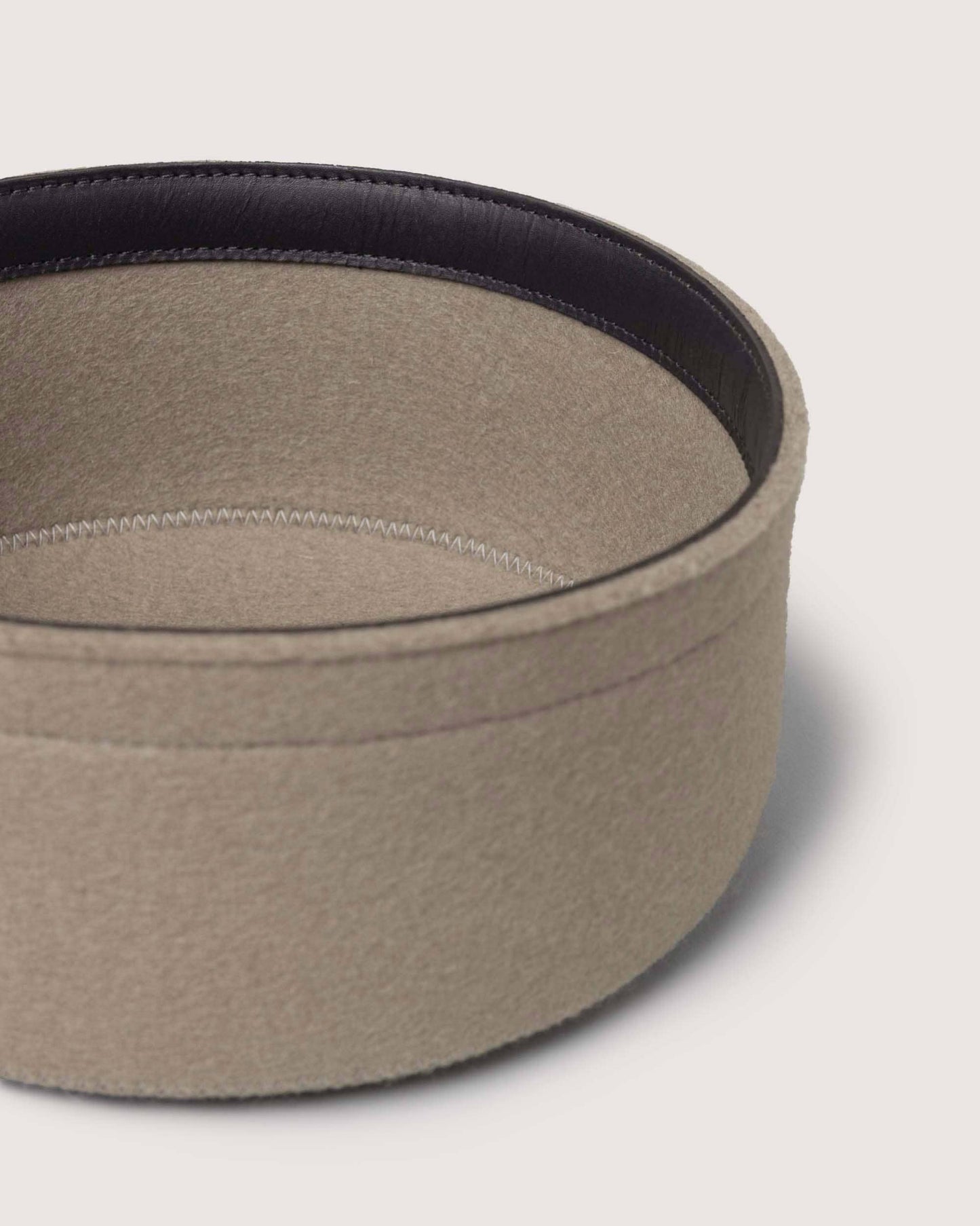 Merino Wool Medium Bin w/ Lid - Clay