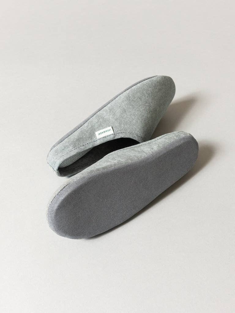 Sasawashi Room Shoes, Grey
