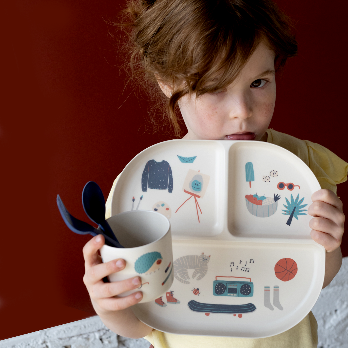 Bambino Kid Dinner Set - Royal Blue