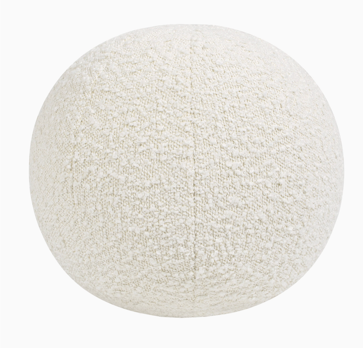 Round Sphere Accent Ball Throw Pillow, green velvet or white