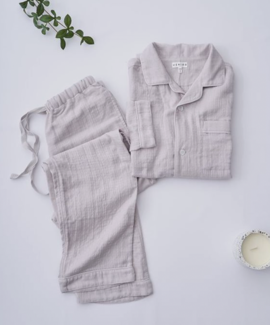 Marshmallow Gauze Pajama - Light Gray, L