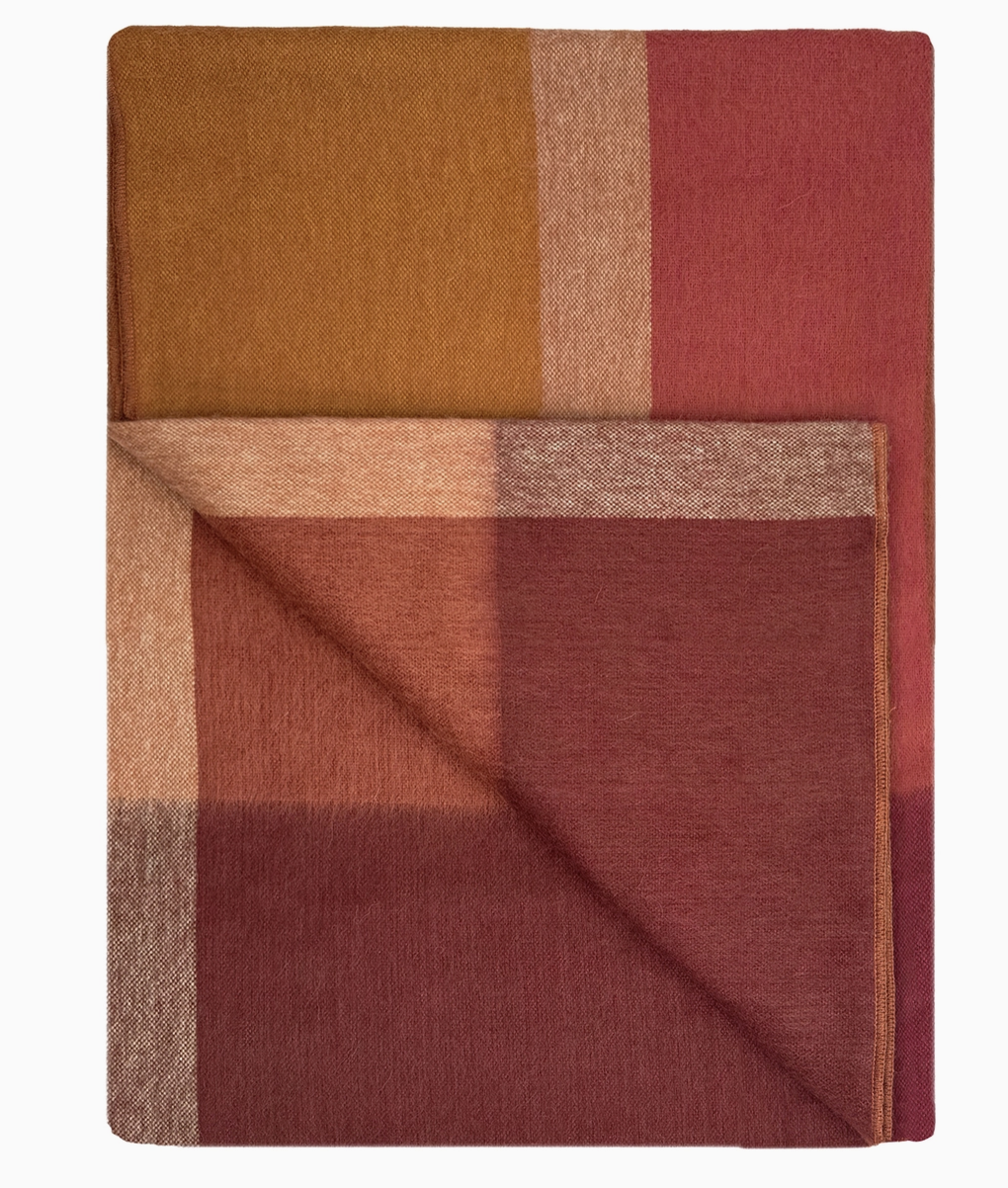 Alpaca Throw Blanket - Amber