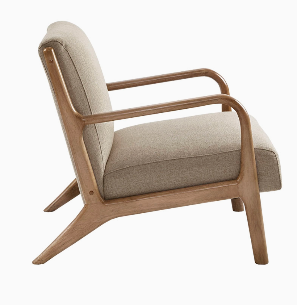 Scandinavian Elm Wood Lounge Chair