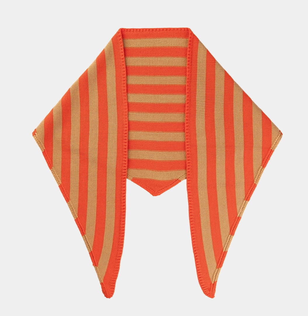 Simple Stripe Triangle Scarf