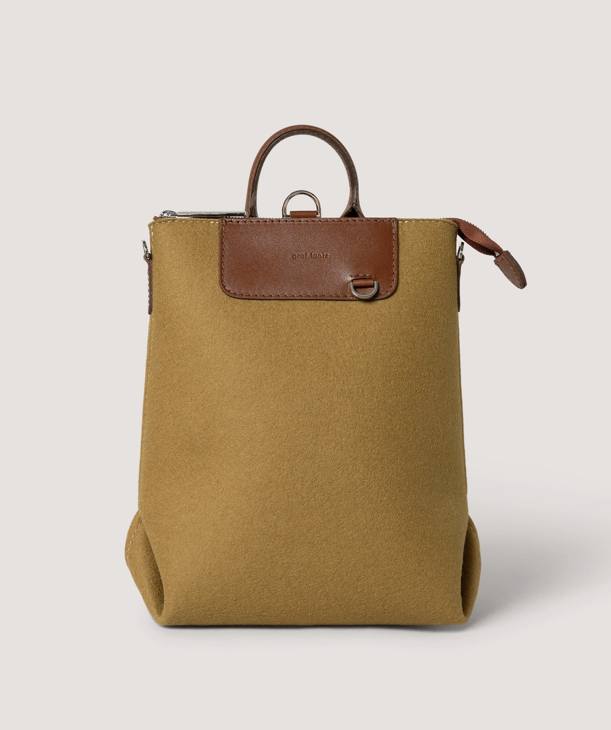 Bedford Merino Wool Midi Backpack - Brine Sienna
