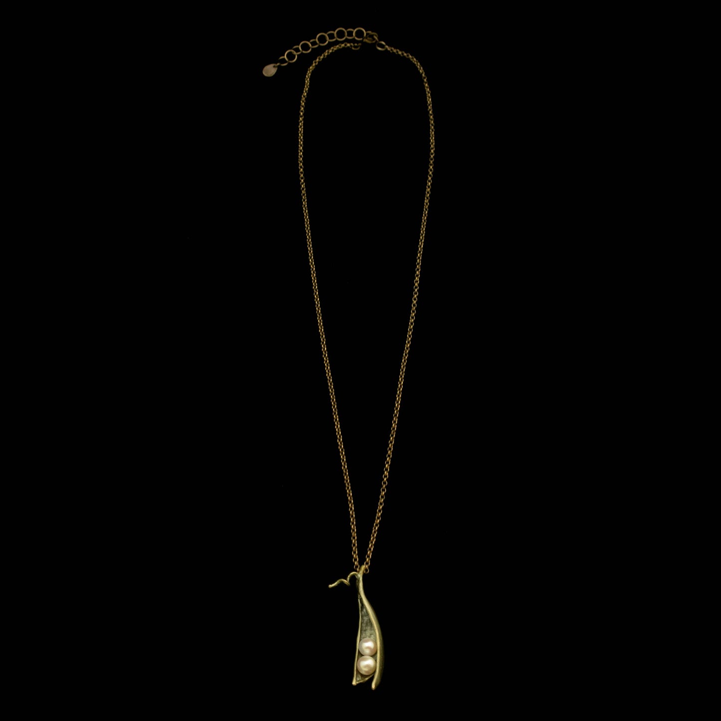 Pea Pod 2 Pearl Pendant