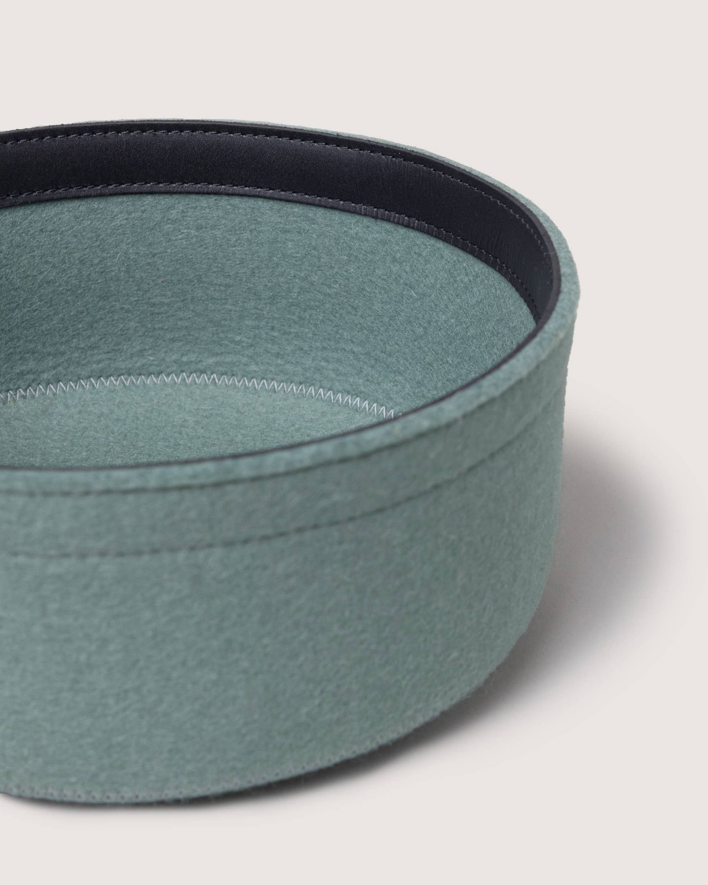 Merino Wool Medium Bin w/ Lid - Spruce