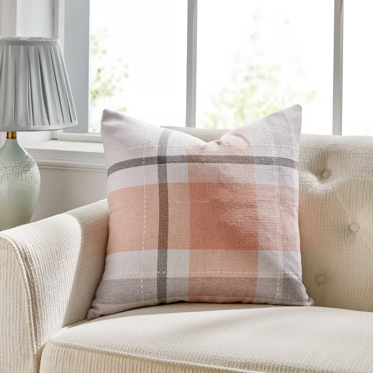 Manhattan Check Throw Pillow