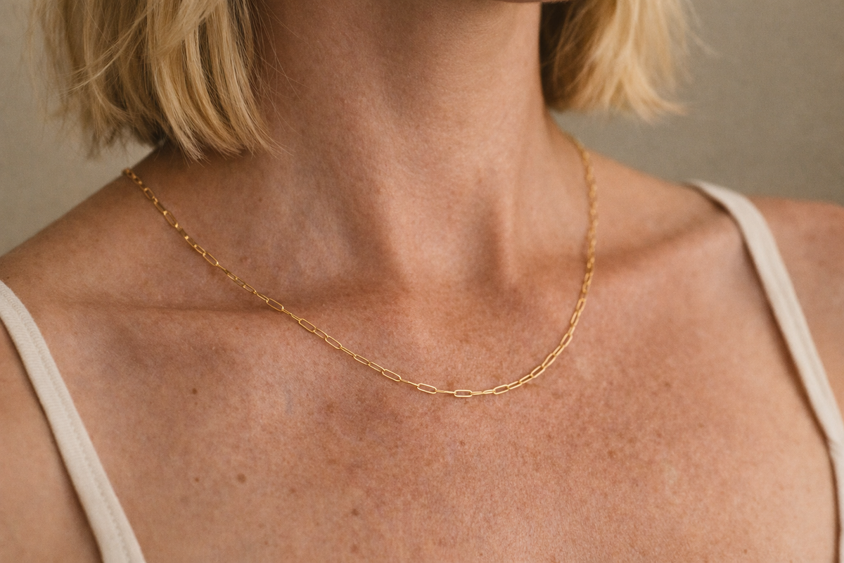 Nora Link Necklace | Gold Fill