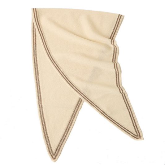 Knitted Bandana Cashmere Scarf