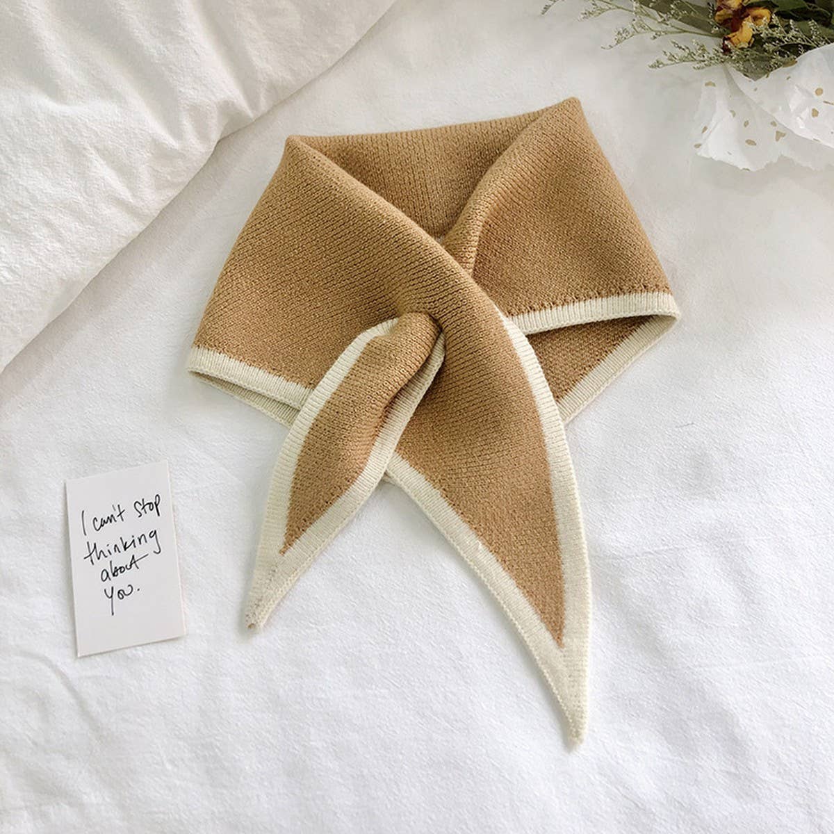 Knit Triangle Scarf