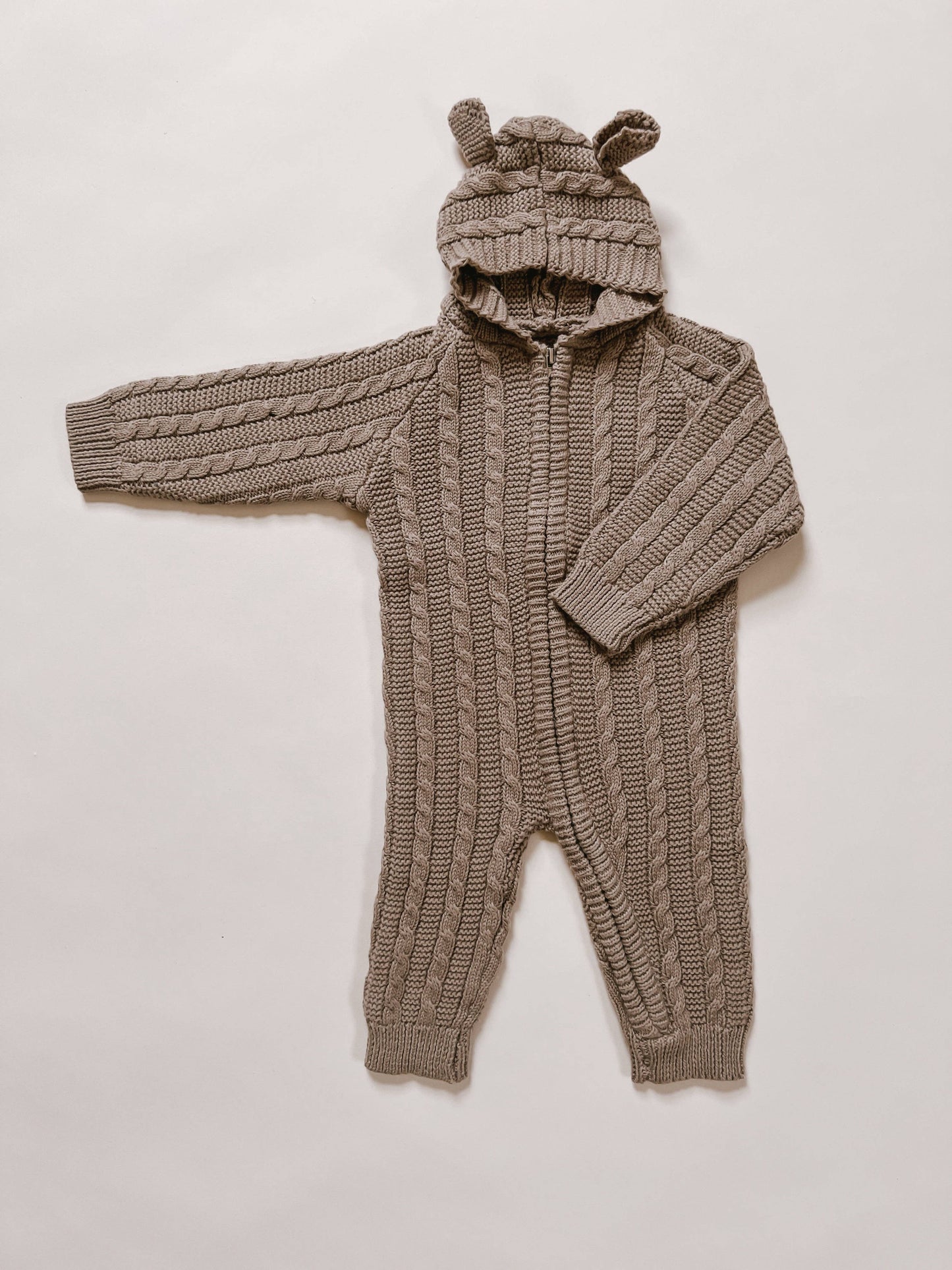 Baby Bear Jumpsuit - Acorn