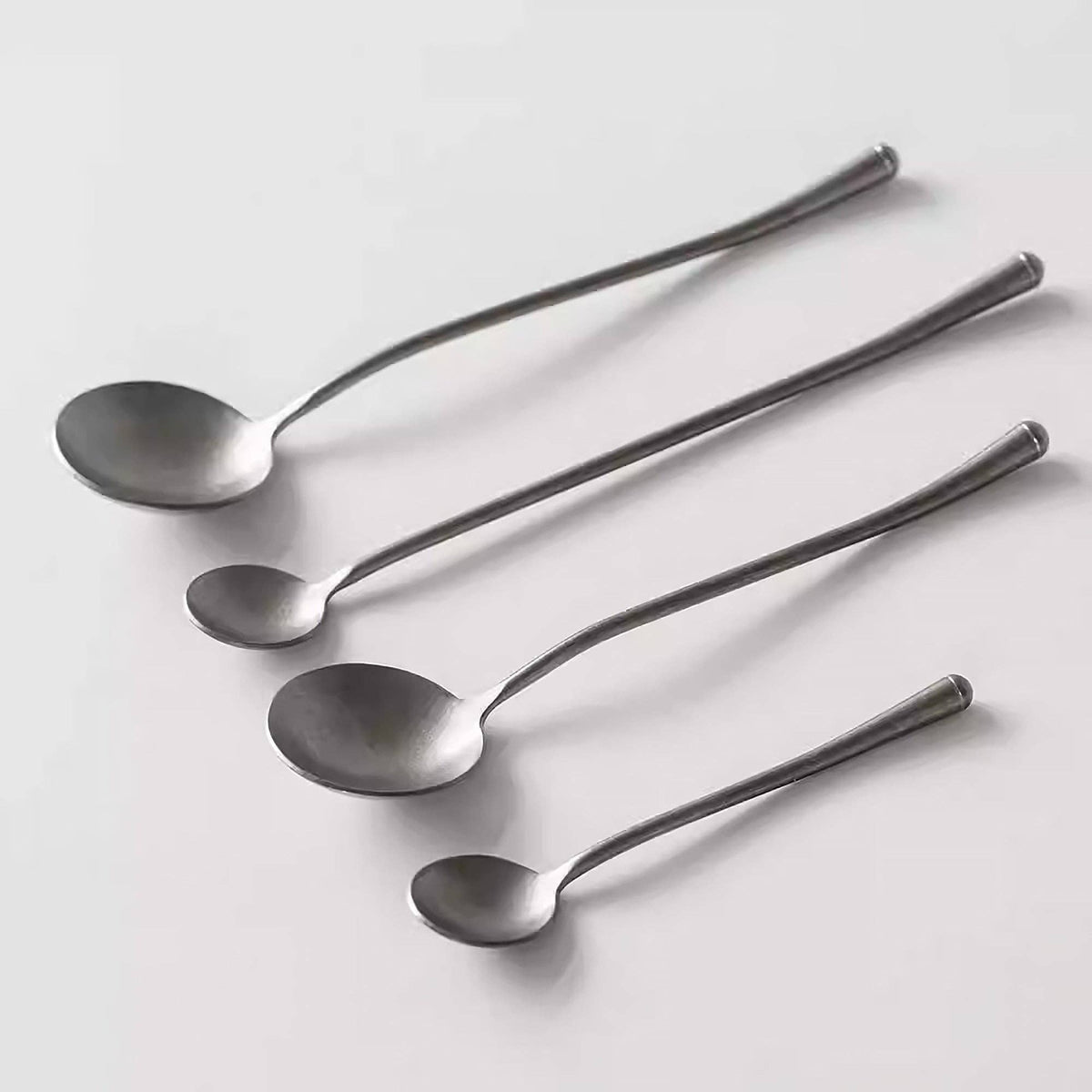 Japanese stainless steel cutlery, vintage matte finish