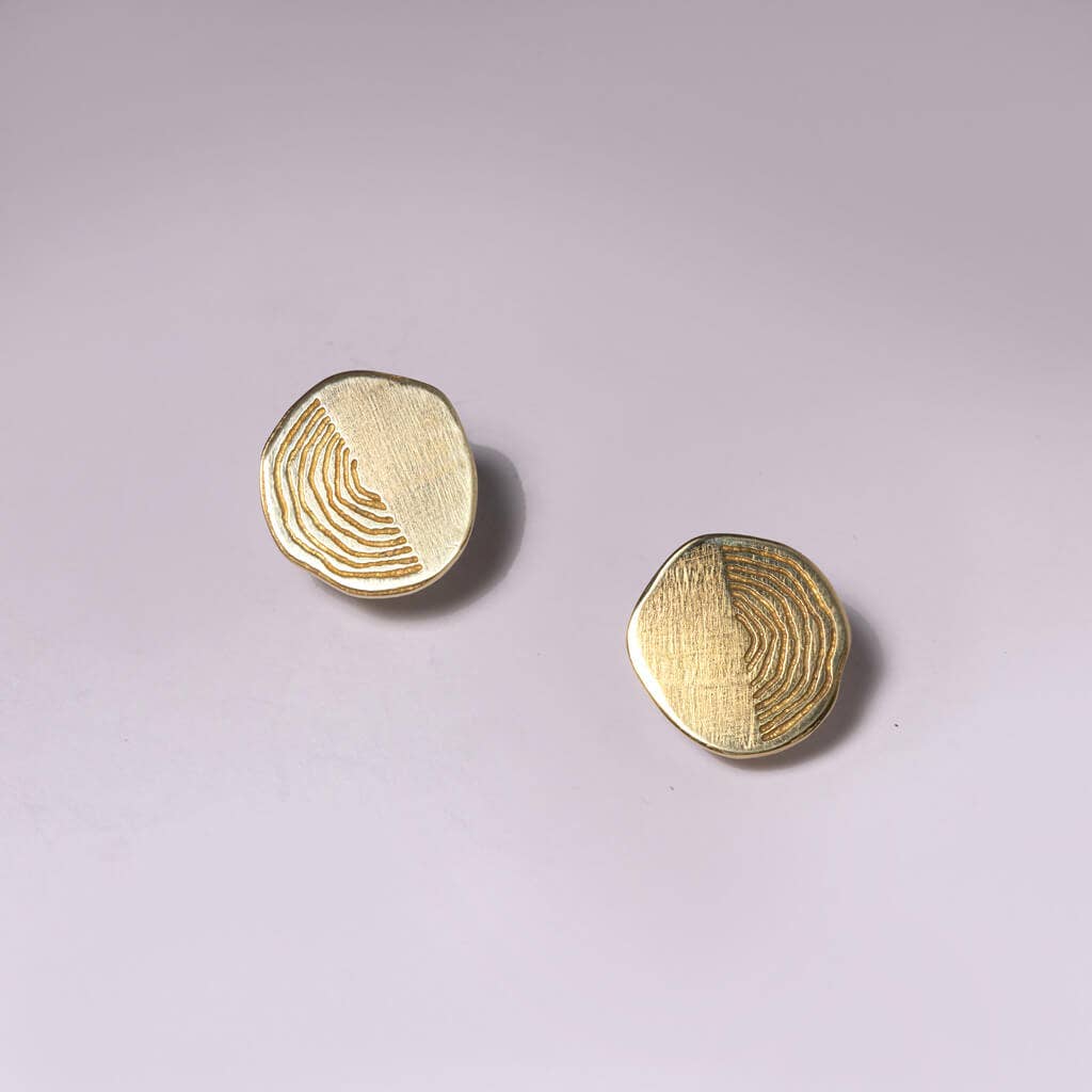 Timber Earrings | Brass