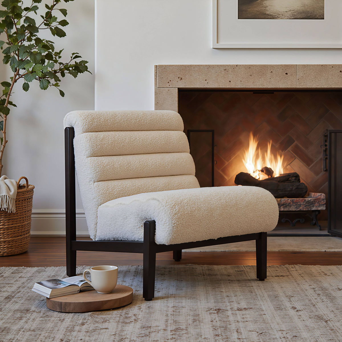 Maki Accent Chair Beige