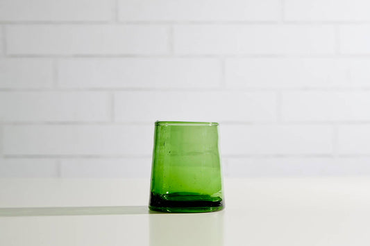 Green cone glassware