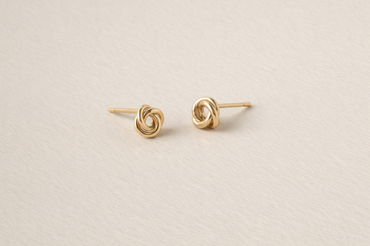 Petite Knot Studs | Gold Fill