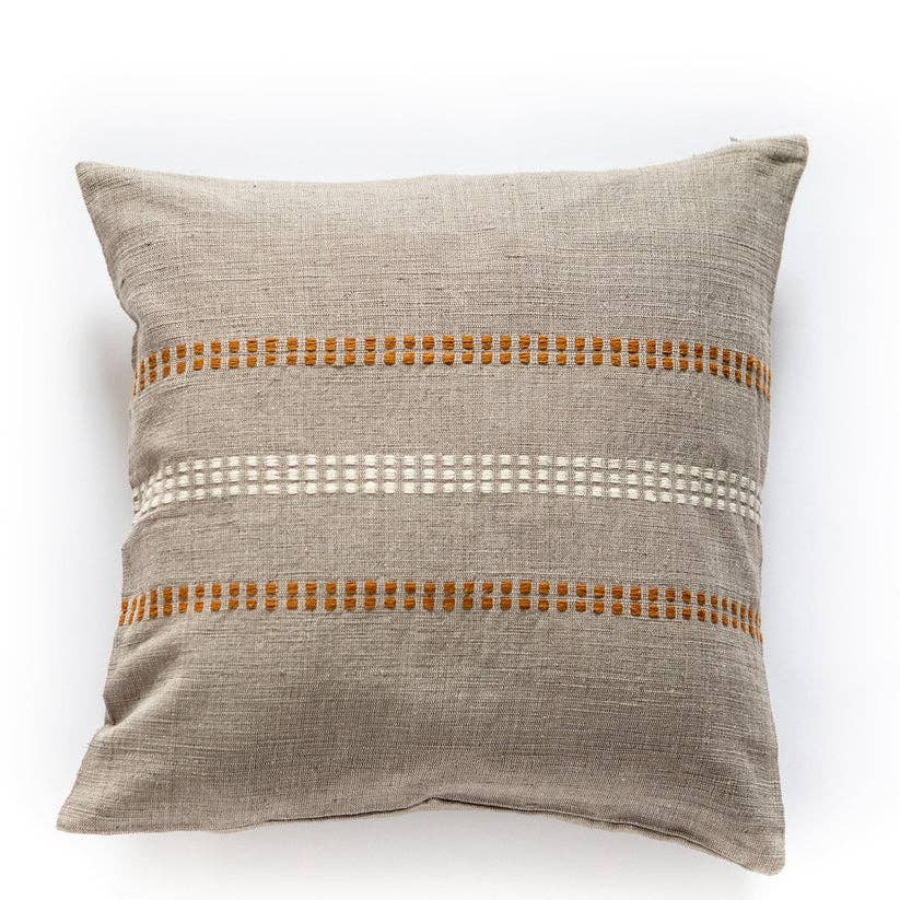 Handwoven Ethiopian Cotton Throw Pillow