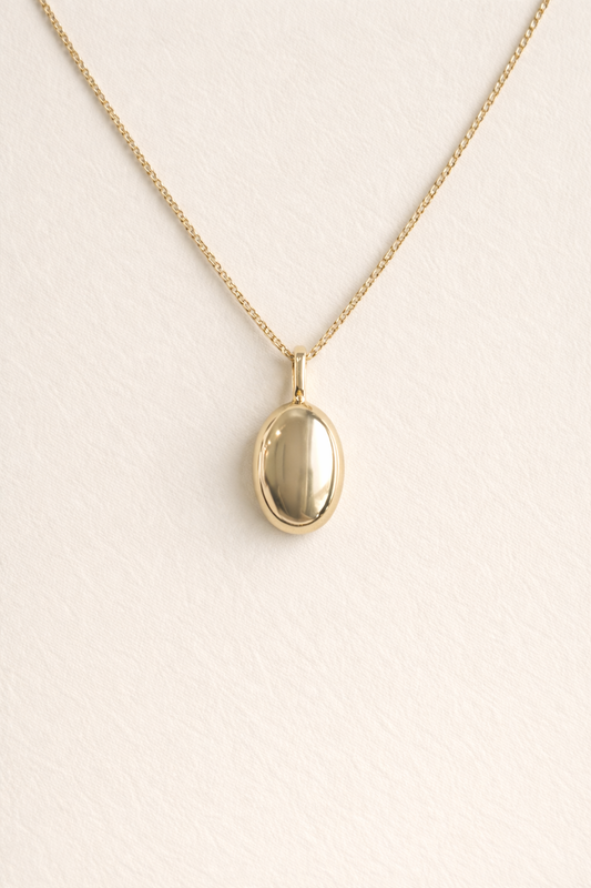 Esme Oval Pendant Necklace | 14k Vermeil