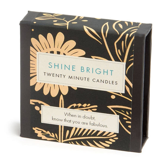 Shine Bright 20 minute meditation candles