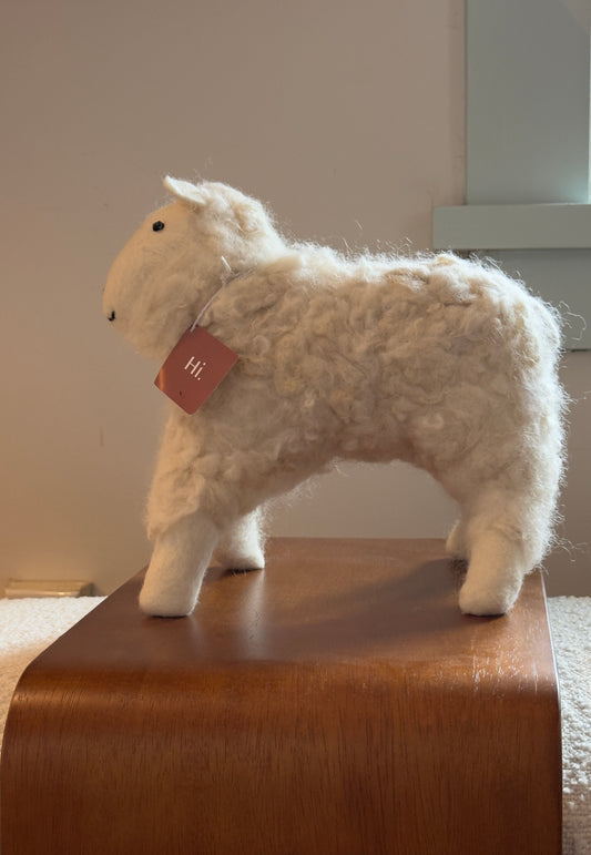 Hand Felted White Sheep | Large