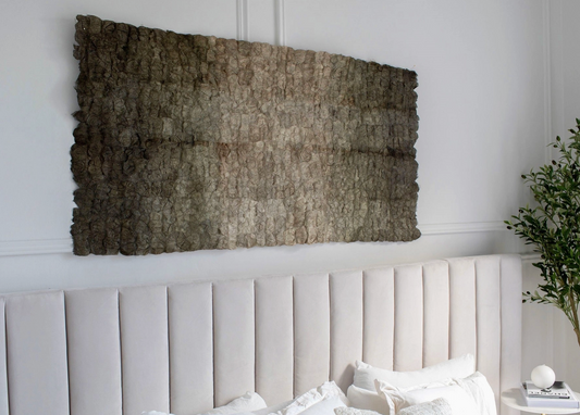 Plant Dyed Wild Silk Wall Hanging