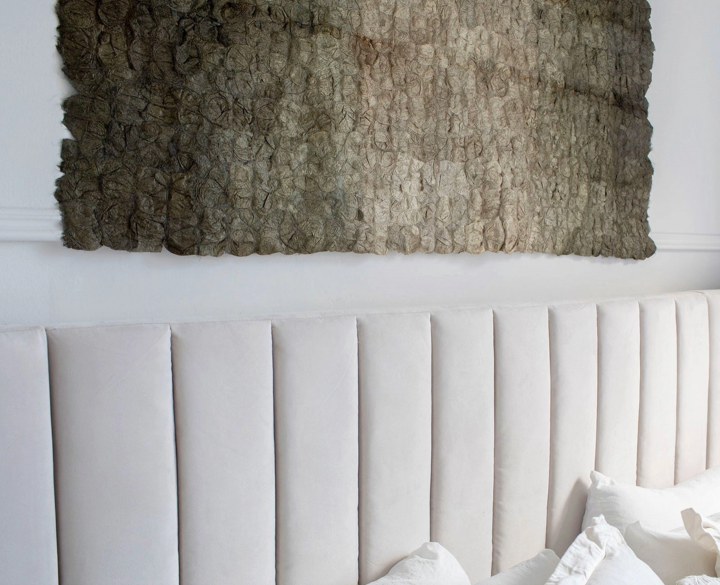 Plant Dyed Wild Silk Wall Hanging