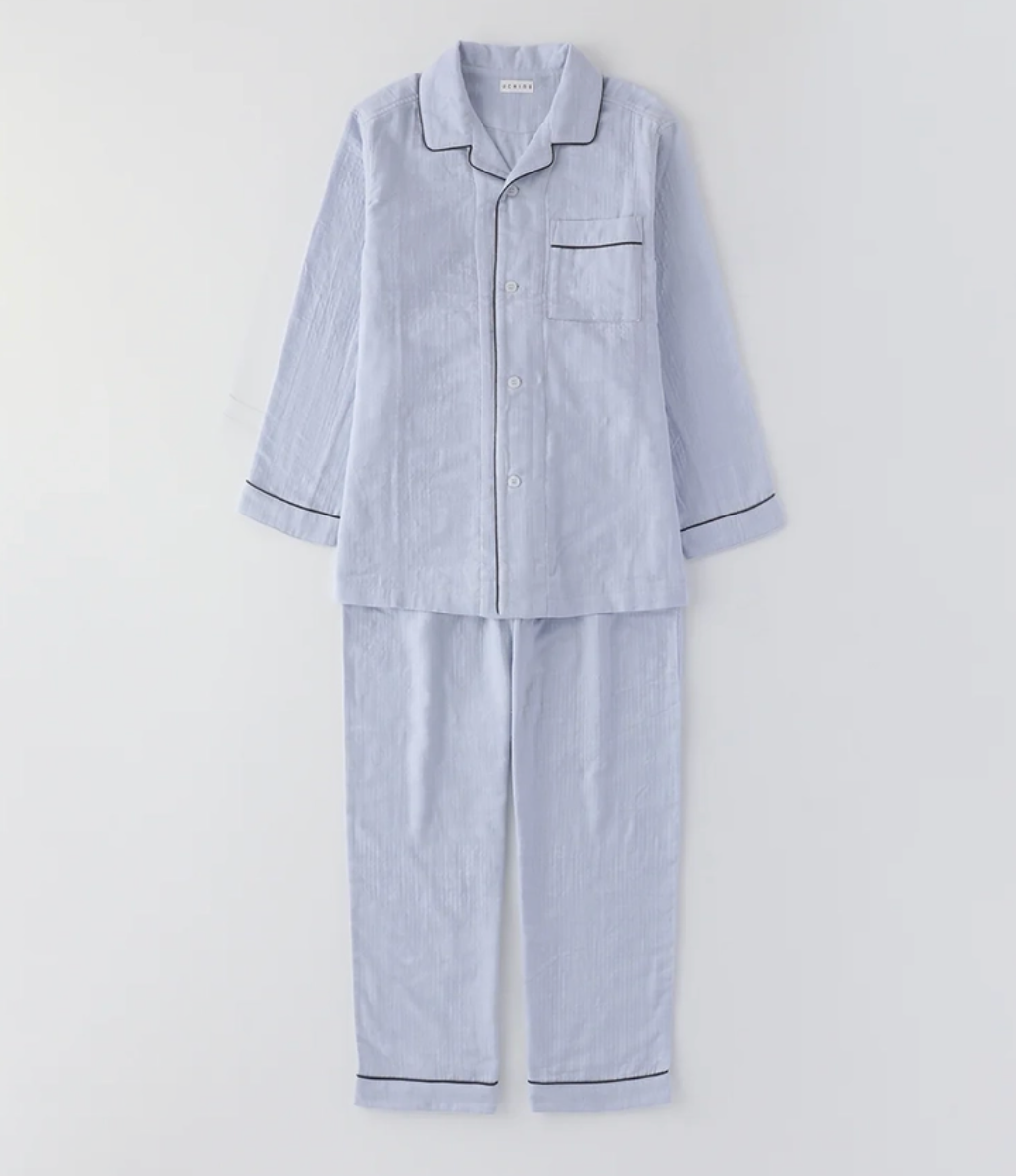 Marshmallow Gauze Pajama - Light Blue, S/M