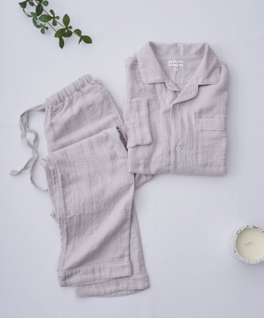 Marshmallow Gauze Pajama - Light Gray, L