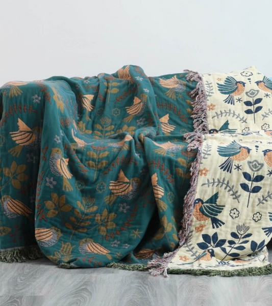 Reversible Nordic Floral Quilt