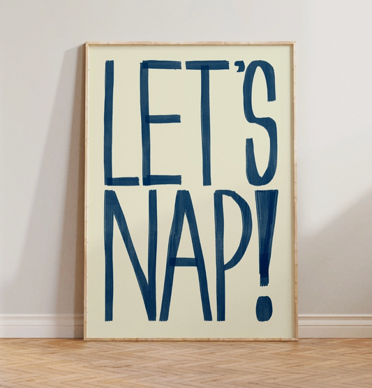 Let's Nap Framed poster