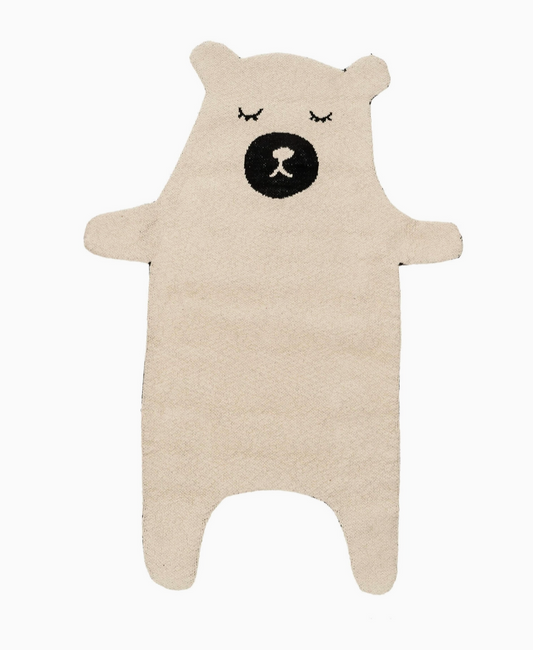 Sleepy Bear Knit Rug - 2x3