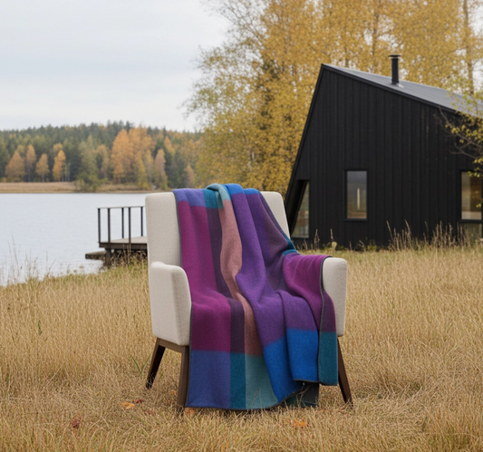 Alpaca Throw Blanket - Grapevine