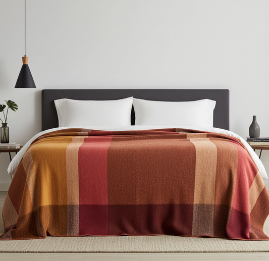 Alpaca Throw Blanket - Amber