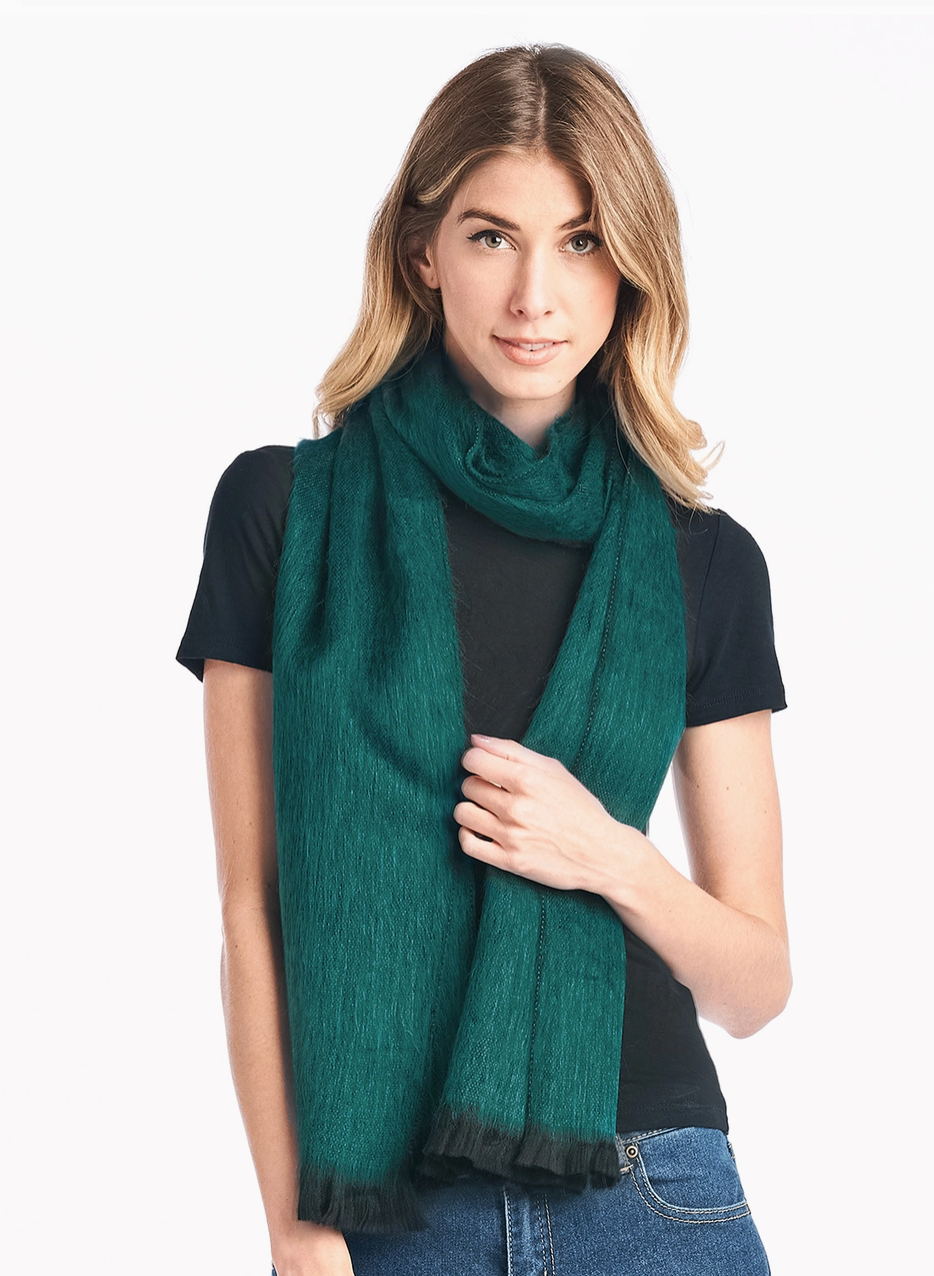 Alpaca Scarf - Emerald