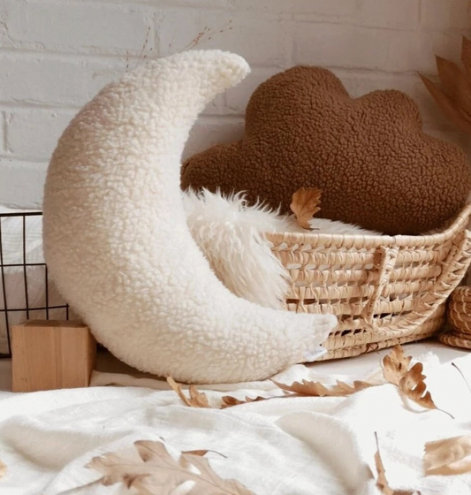 Sherpa Moon Pillow