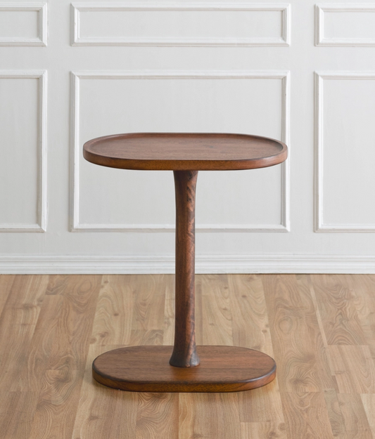 Campbell Solid Wood End Table in Walnut