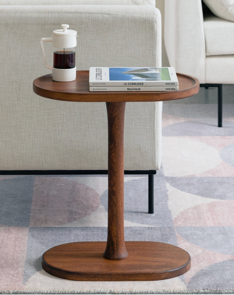 Campbell Solid Wood End Table in Walnut