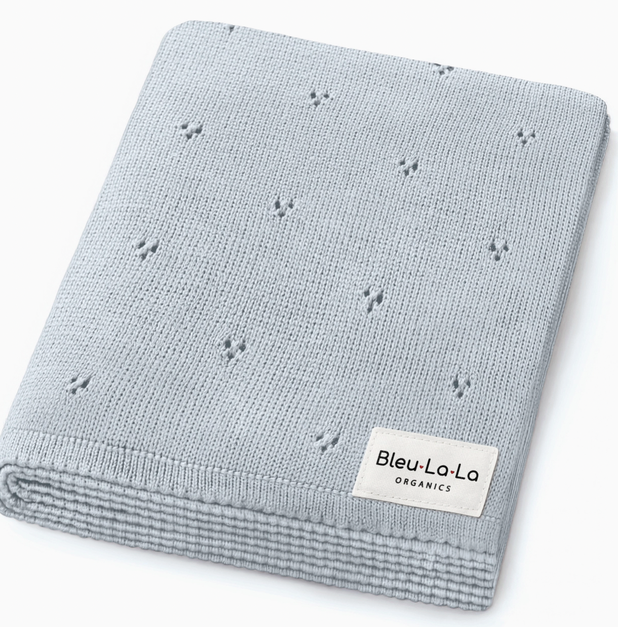 100% Organic Cotton Pointelle Swaddle Receiving Baby Blanket