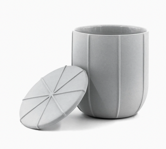 Small pleat container, grey