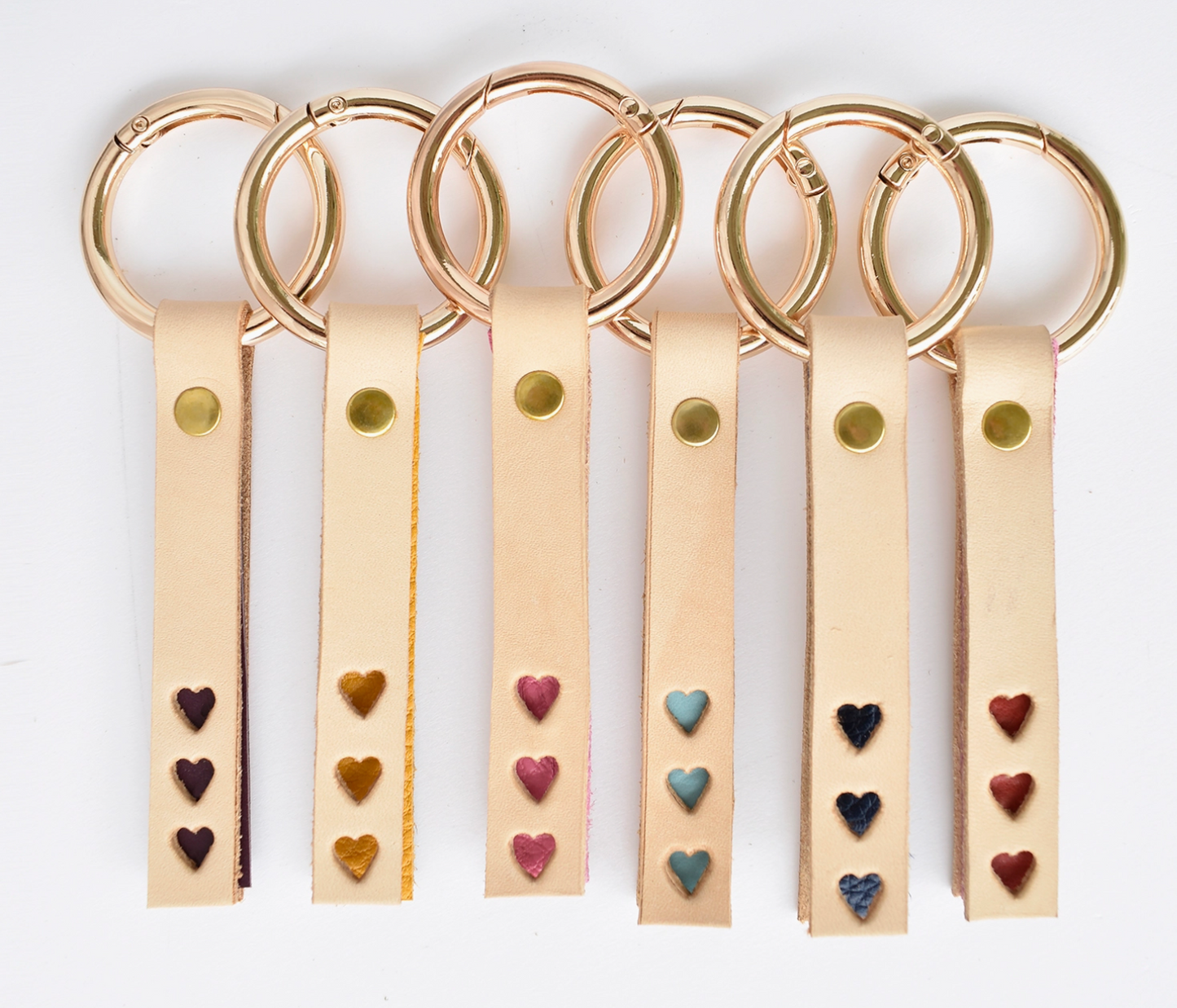 Triple Heart Keychain