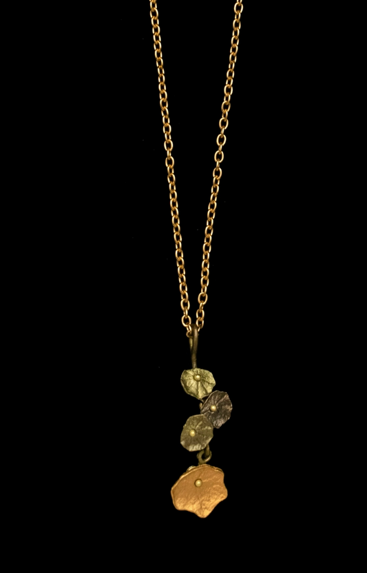 Nasturtium necklace
