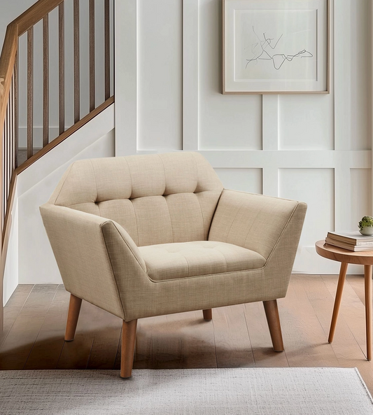 Upholstered Mod Arm Chair