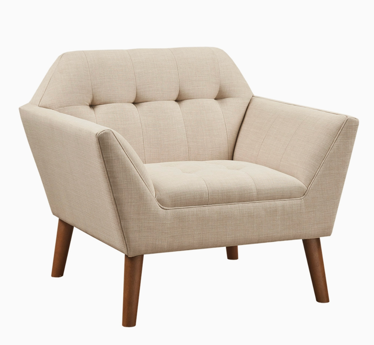 Upholstered Mod Arm Chair