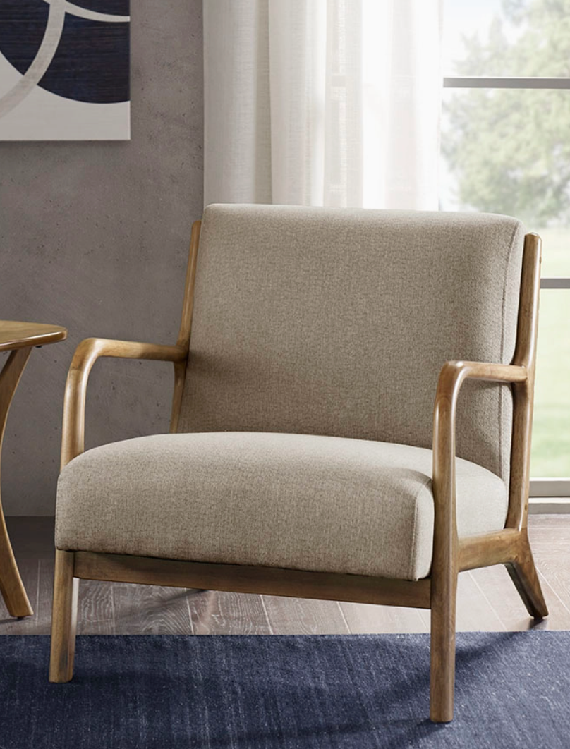 Scandinavian Elm Wood Lounge Chair