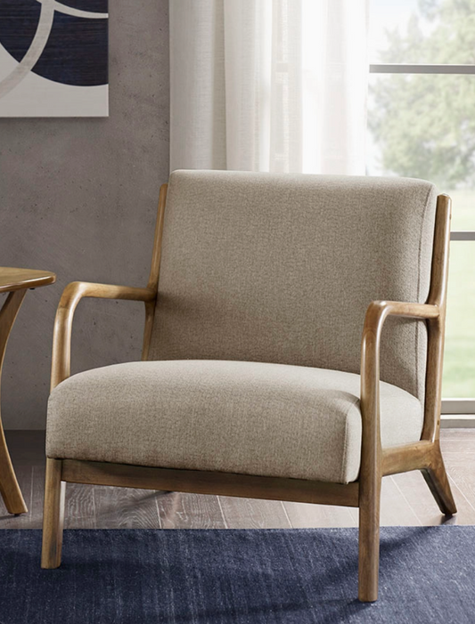 Scandinavian Elm Wood Lounge Chair