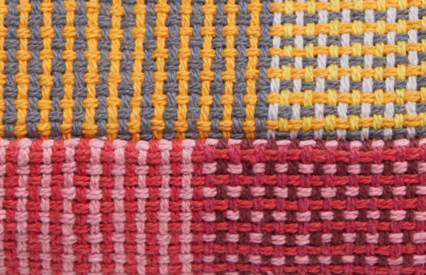 Napping Pink & Yellow Pillow