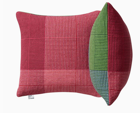 Napping Petrol & Pink Pillow