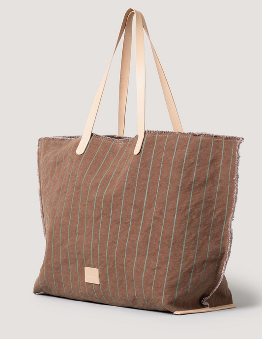 Hana Canvas Boat Bag - Sea Clay